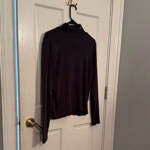 Ralph Lauren Elegant Black Long Sleeve Turtleneck Top